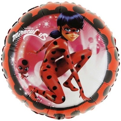 balão ladybug 45cm