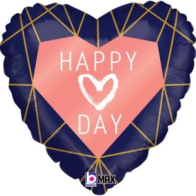 balão HAPPY HEART DAY 46cm
