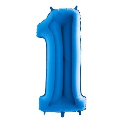 balão número azul 102cm