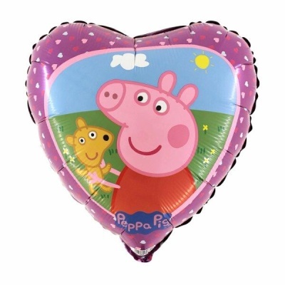 balão Peppa Pig coração 43cm