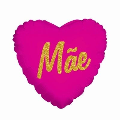 balão coração  MÃE