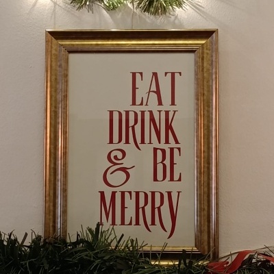 poster eat drink and be merry