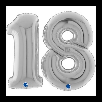 pack balões 18 prata 102cm