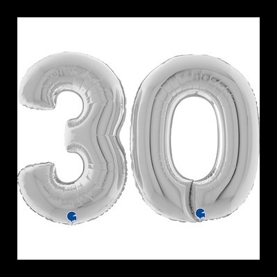 pack balões 30 prata 102cm