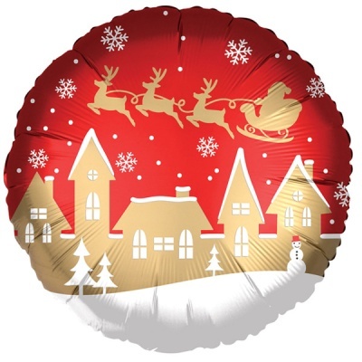balão aldeia de Natal