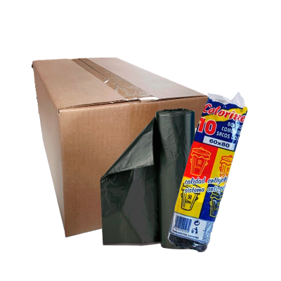 Caixa Colorine Rolo de 10 sacos para lixo de 50L - 50 Rolos