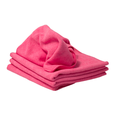 Panos de Microfibra - 10 Unidades - Rosa