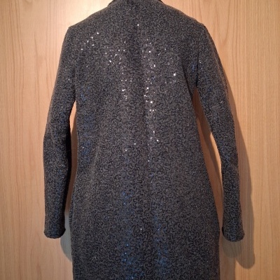 Casaco cinza brilhante