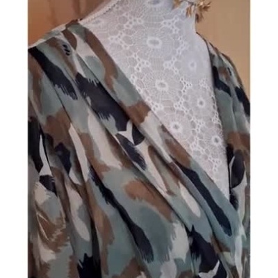 Vestido translucido verde