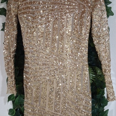 Vestido padrão brilhante