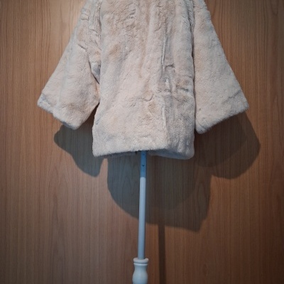 Casaco pêlo beje