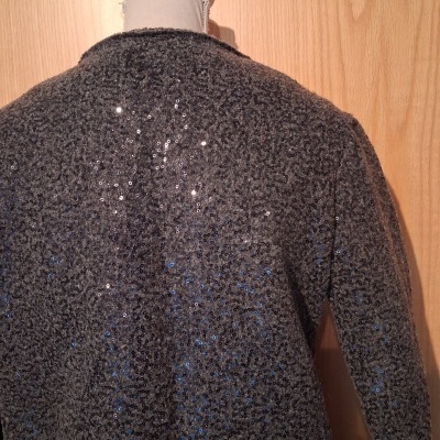 Casaco cinza brilhante