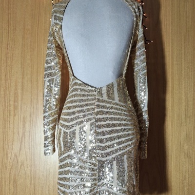 Vestido padrão brilhante