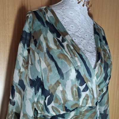 Vestido translucido verde