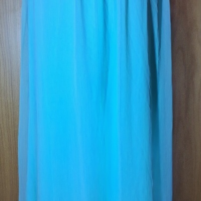 Saia longa verde água