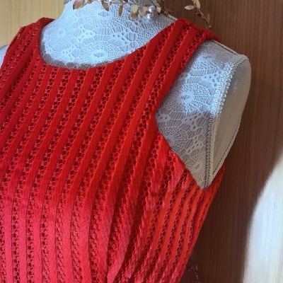 Vestido balão vermelho