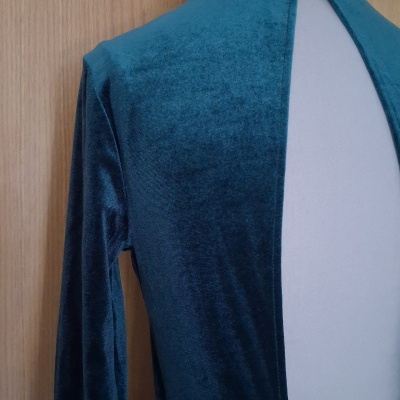 Vestido veludo verde