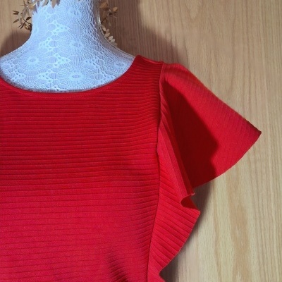 Vestido justo vermelho