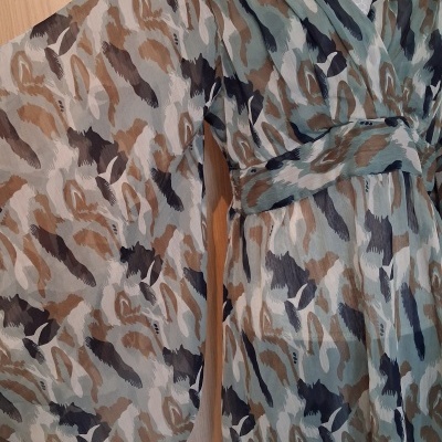 Vestido translucido verde