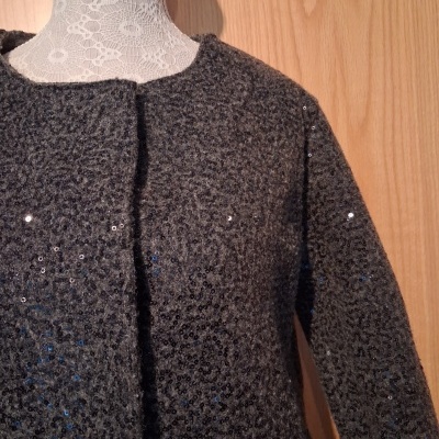 Casaco cinza brilhante