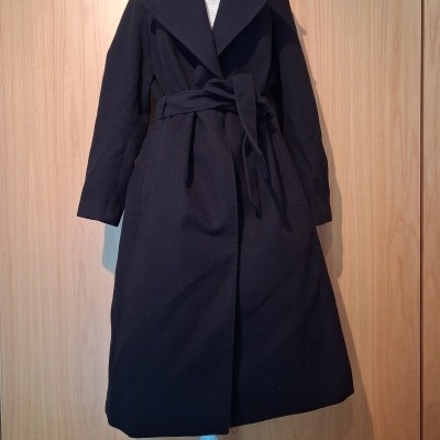 Sobretudo preto evasé