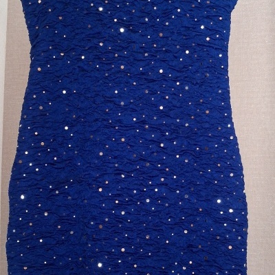 Vestido Azul brilhante