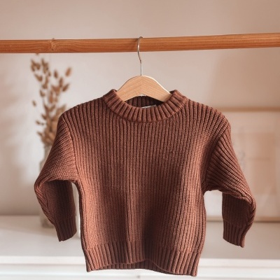 CAMISOLA PONTO INGLÊS CASTANHO