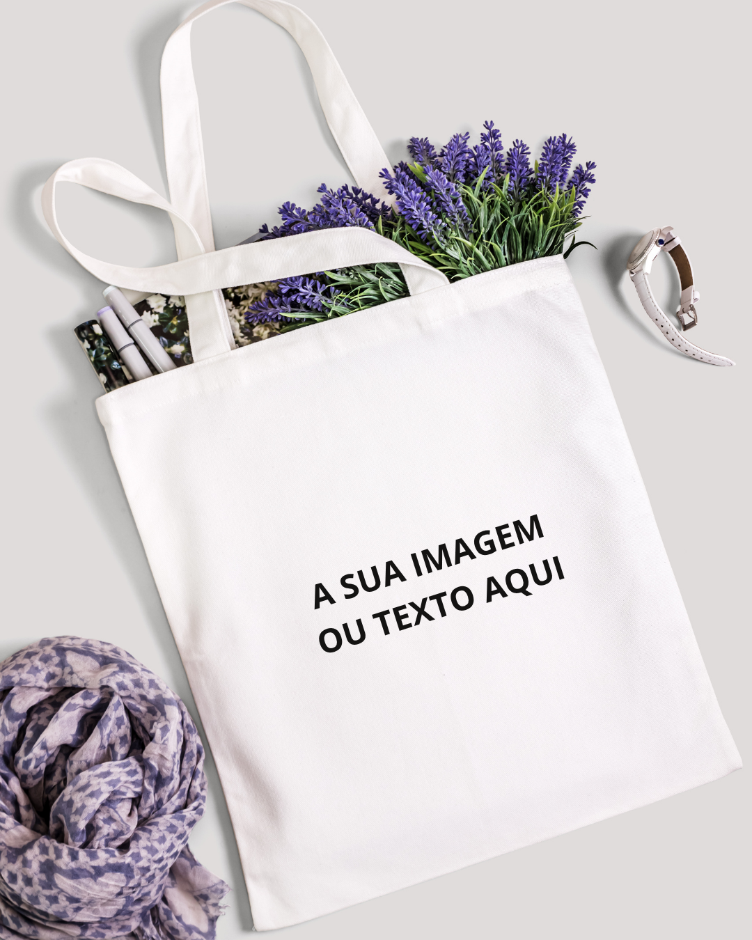 Tote Bag 100% Personalizado com imagem ou texto ao seu gosto