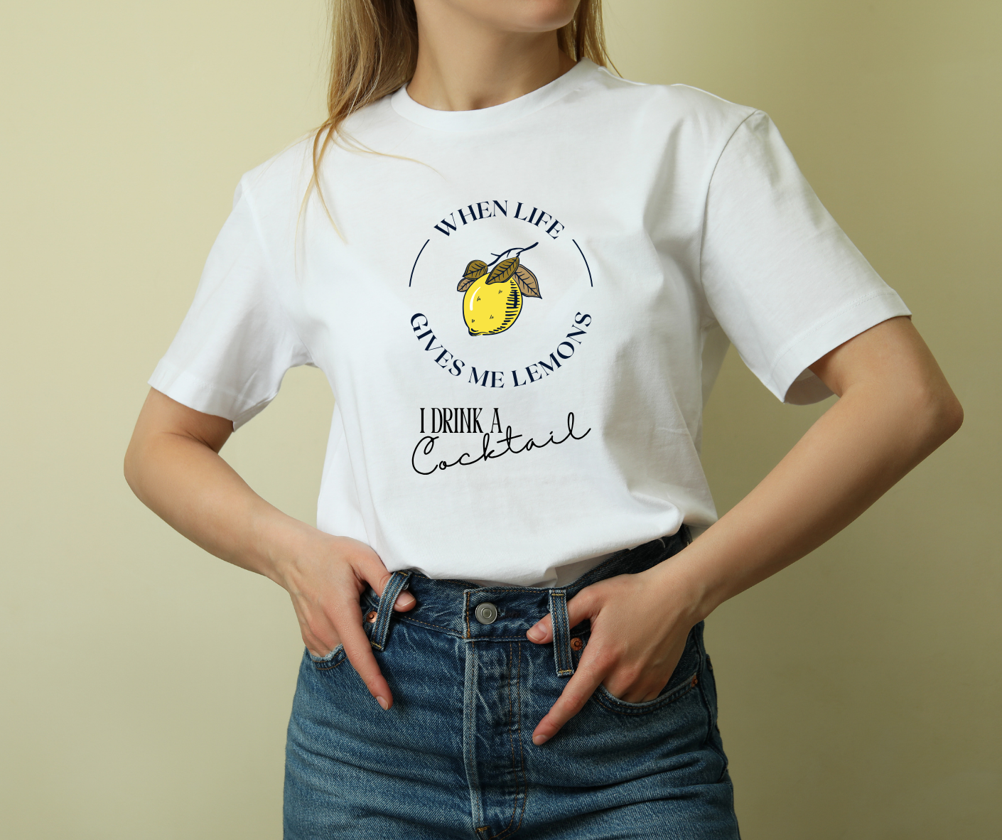 T-shirt “When Life Gives Me Lemons” 🍋