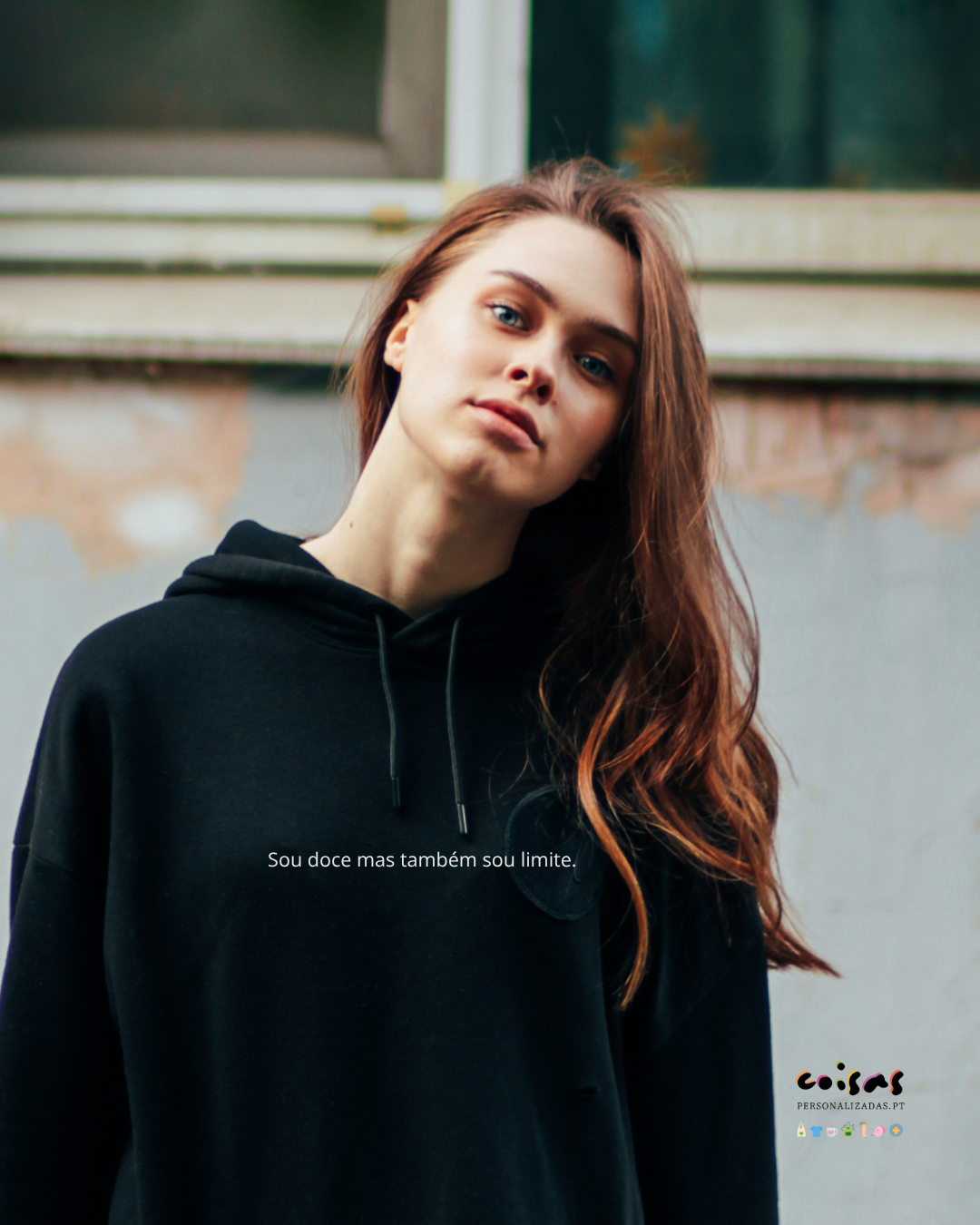 Sweat&#x20;&#x201C;Sou&#x20;doce&#x20;mas&#x20;tamb&#x00E9;m&#x20;sou&#x20;limite&#x201D;&#x20;&#x7C;&#x20;Escritora&#x20;Gestrudes&#x20;Barata