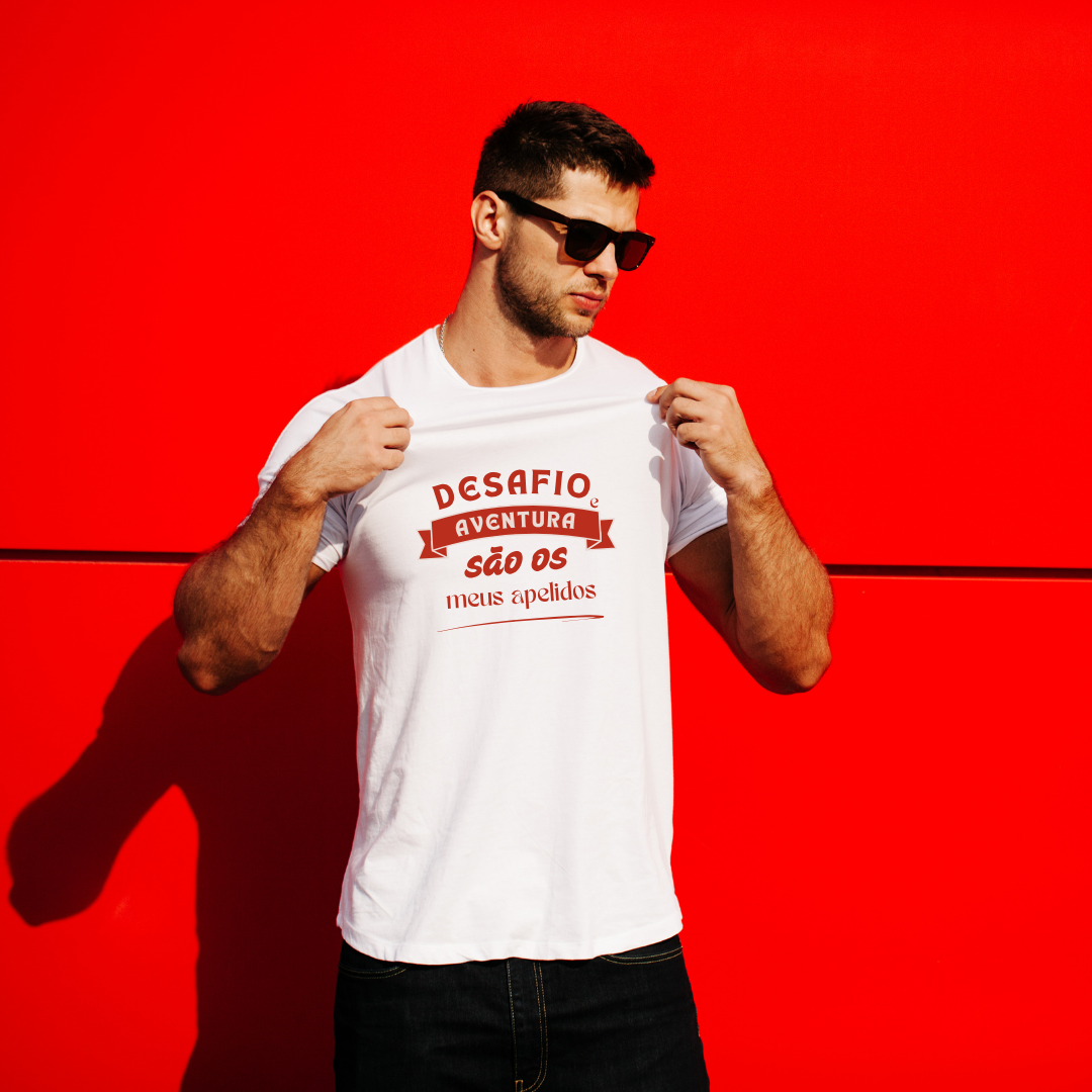 T-Shirt para homens que gostam de desafio!