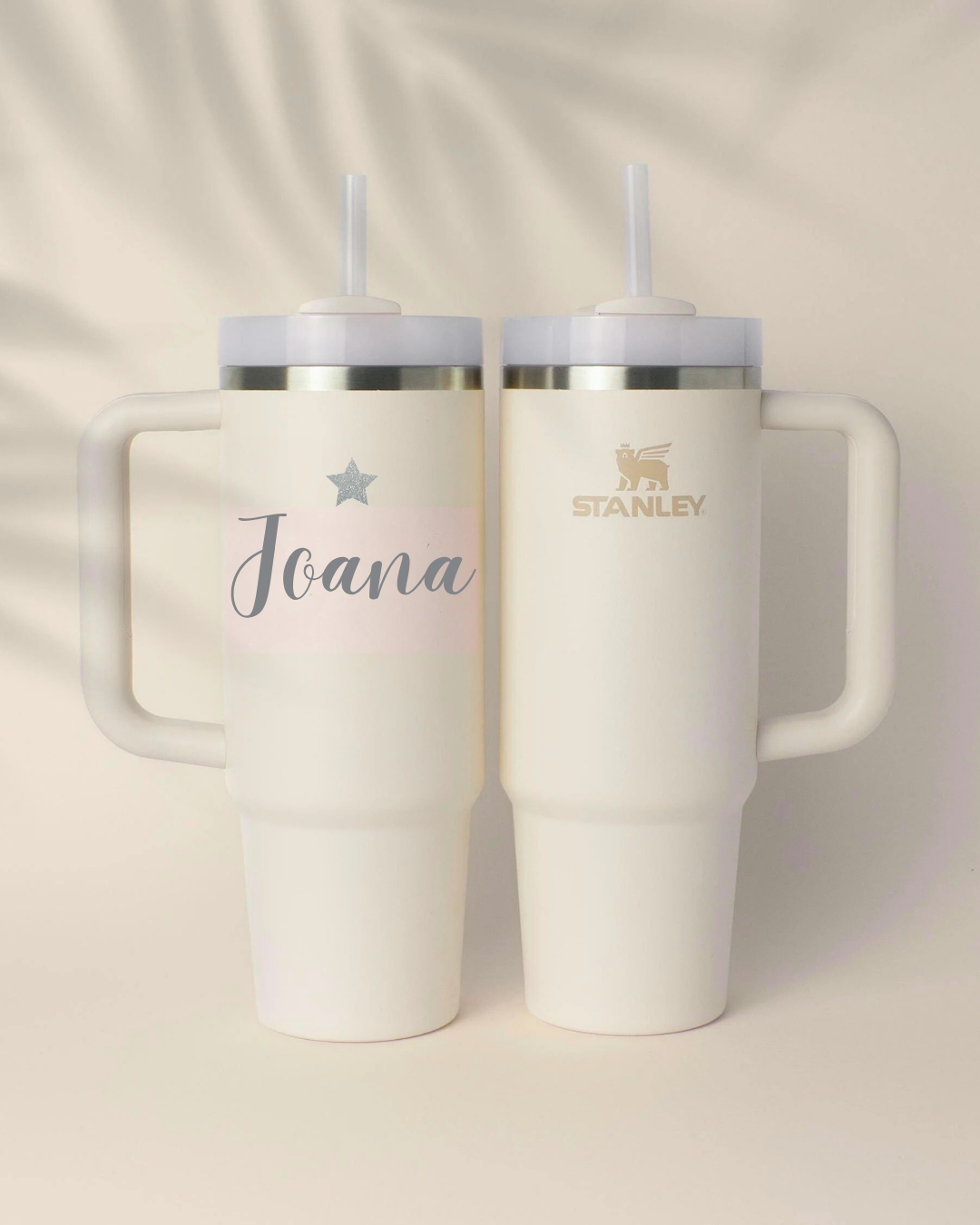 Copo Stanley Personalizado com Nome e Estrela – 1,2 L | Dourado, Prateado ou Preto