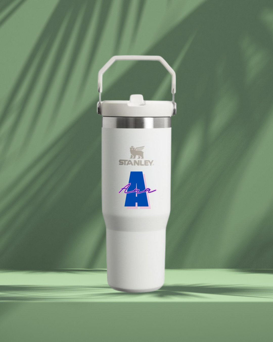 Copo com palhinha térmico Stanley IceFlow™ com alça Personalizado