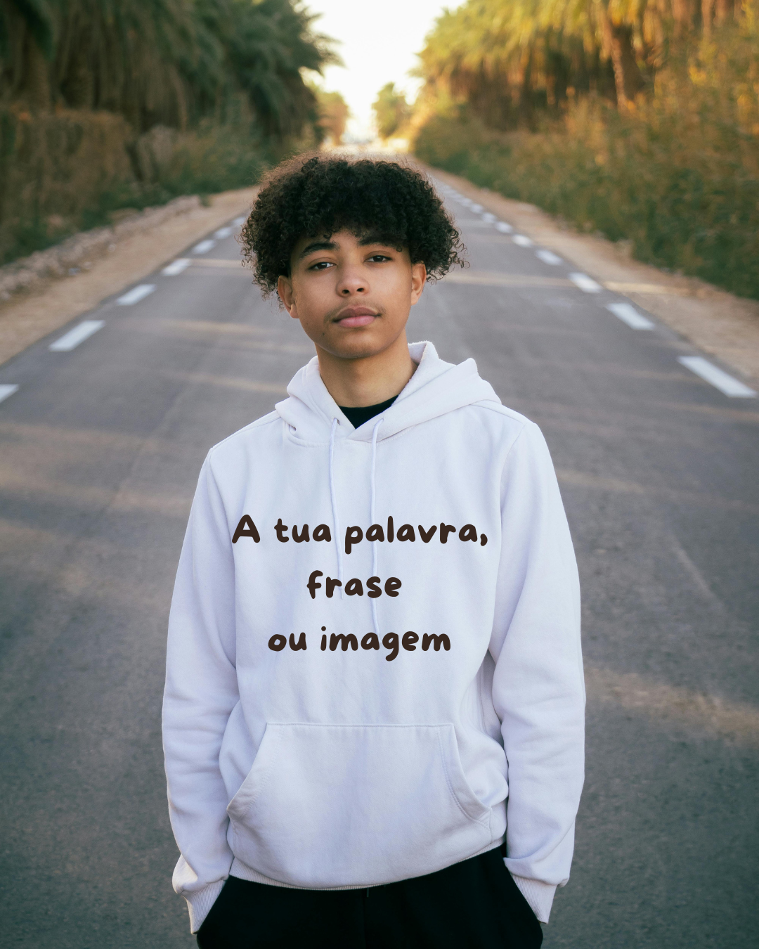 Camisola Sweatshirt com capuz personalizada para homem