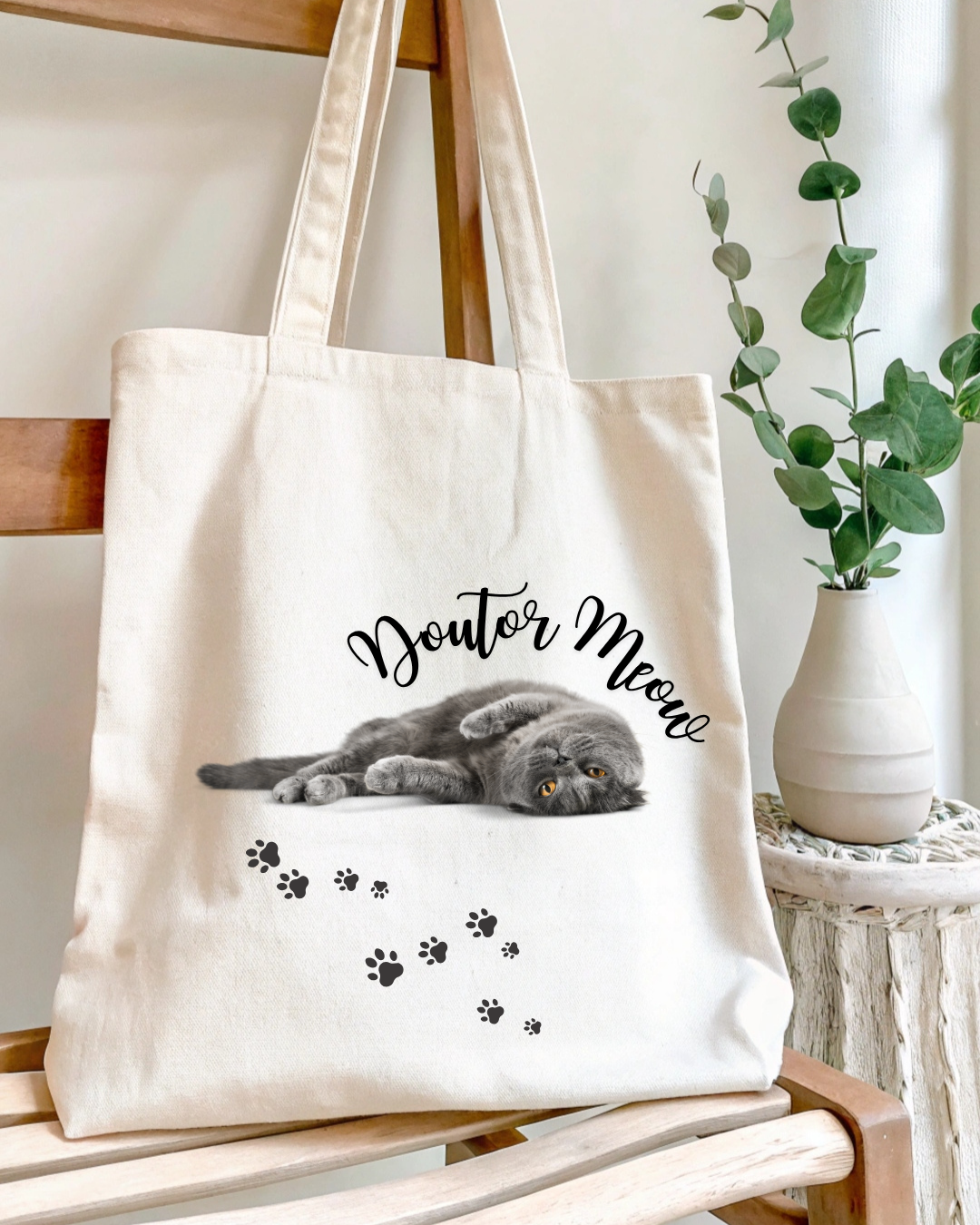 Tote&#x20;Bag&#x20;personalizado&#x20;com&#x20;fotografia&#x20;do&#x20;seu&#x20;gato