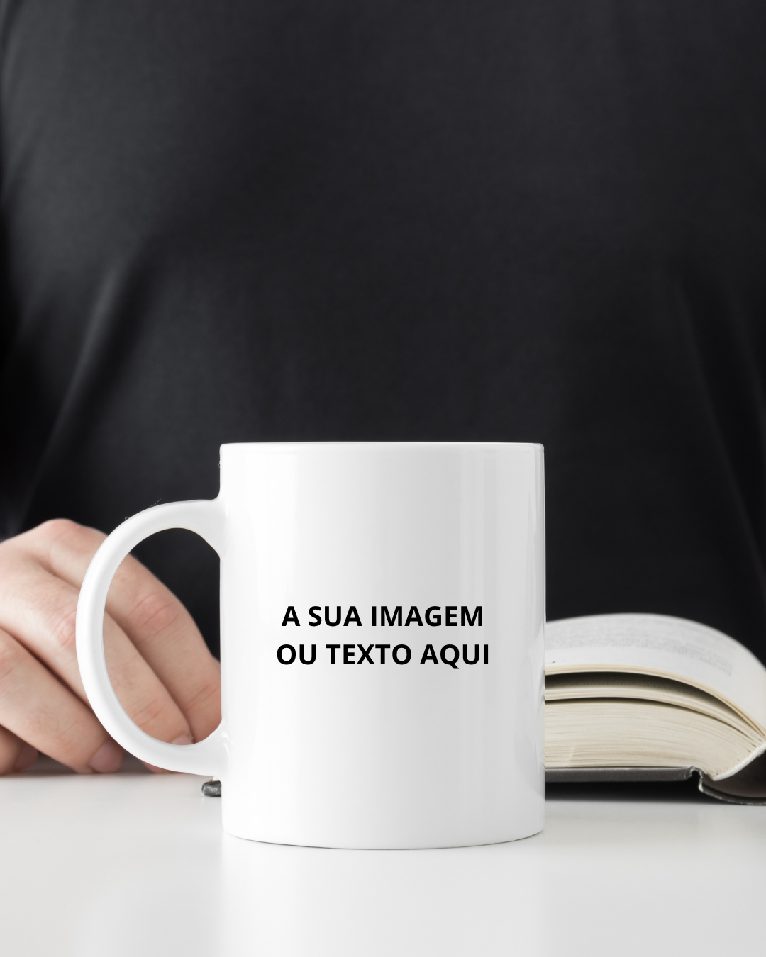 Caneca em Cerâmica com texto ou imagem personalizada