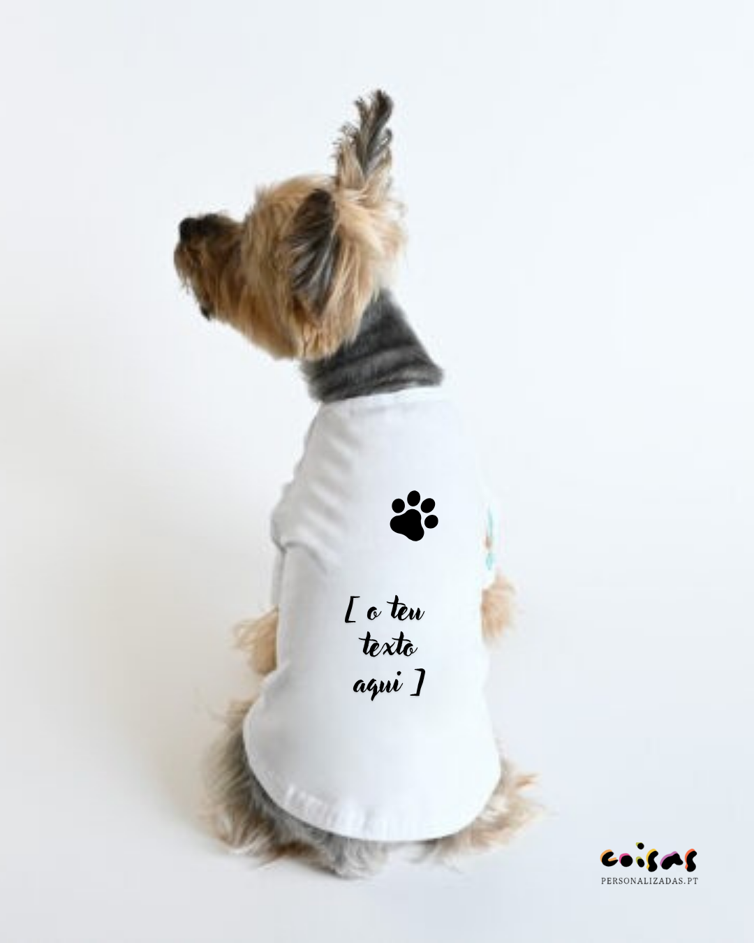 Camisola para Cão Totalmente Personalizada com texto, imagem, fotografia
