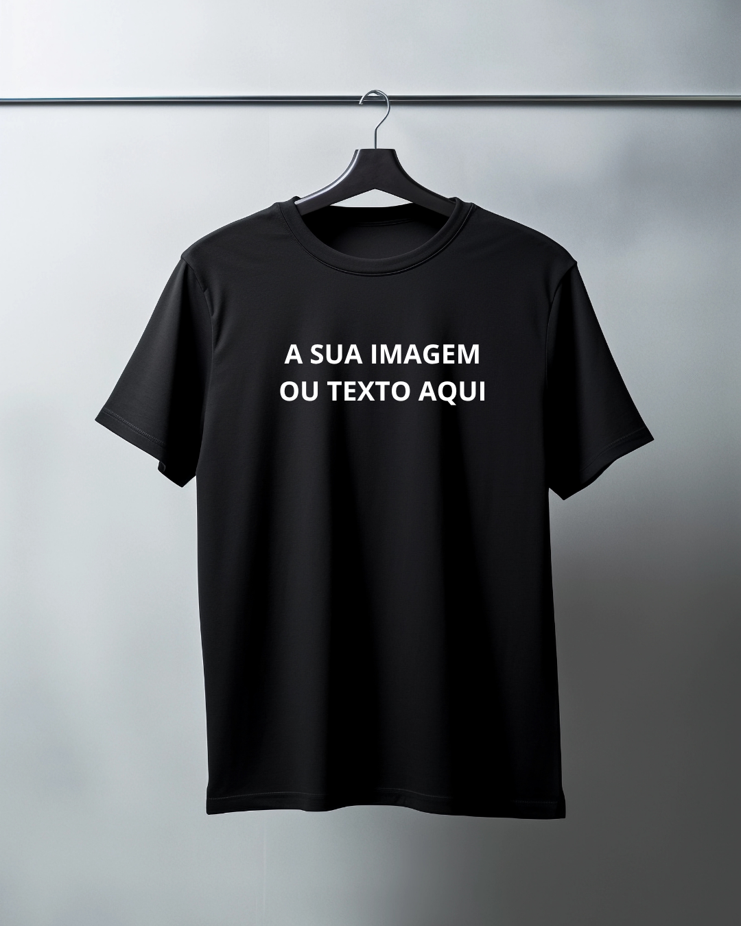 T-Shirt 100% Algodão para Homem - Personalize com imagem e texto