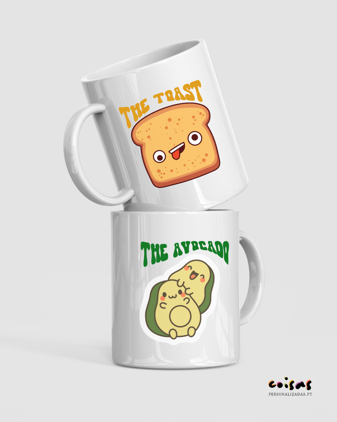 Canecas para o Casal: The Toast and The Avocado