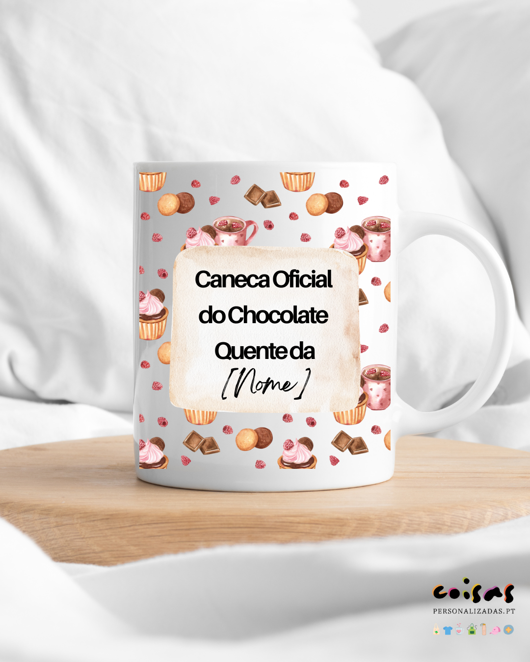 Caneca Oficial do Chocolate Quente | Presentes de Natal Personalizados