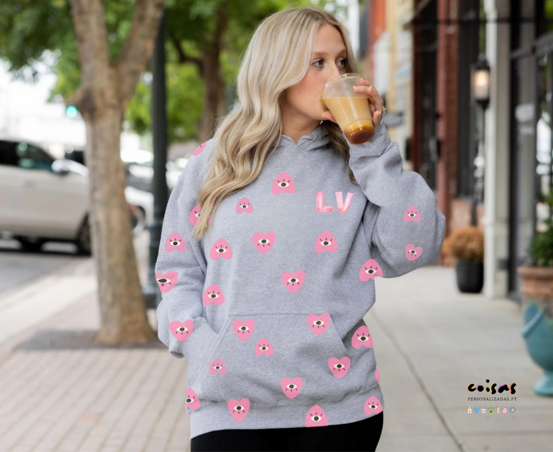 Sweatshirt&#x20;Personalizada&#x20;&quot;Cora&#x00E7;&#x00E3;o&#x20;que&#x20;V&#x00EA;&quot;&#x20;&#x7C;&#x20;Exclusiva&#x20;em&#x20;Portugal