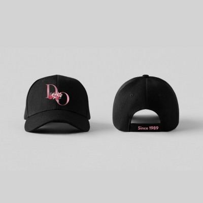 Bon&#x00E9;&#x20;Preto&#x20;Personalizado&#x20;com&#x20;Iniciais&#x20;&#x7C;&#x20;100&#x25;&#x20;Algod&#x00E3;o&#x20;Ajust&#x00E1;vel