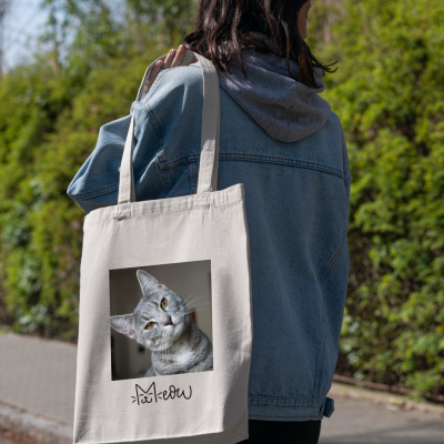 Tote&#x20;Bag&#x20;personalizado&#x20;com&#x20;fotografia&#x20;do&#x20;seu&#x20;gato