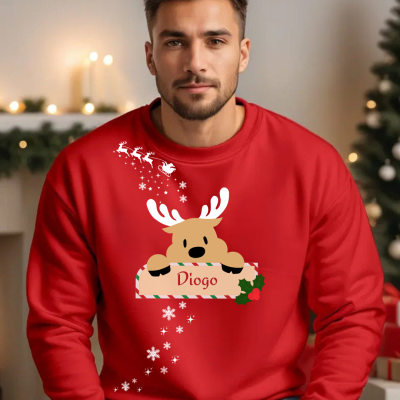 Camisola&#x20;de&#x20;Natal&#x20;para&#x20;Homem&#x20;Personalizada&#x20;com&#x20;Nome&#x20;&#x2013;&#x20;Vermelha&#x20;ou&#x20;Verde