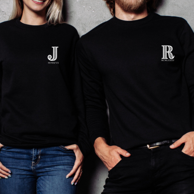 Sweat&#x20;Personalizada&#x20;Minimal&#x20;&#x2013;&#x20;Inicial&#x20;&amp;&#x20;Ano