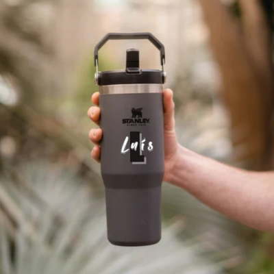 Copo&#x20;com&#x20;palhinha&#x20;t&#x00E9;rmico&#x20;Stanley&#x20;IceFlow&#x2122;&#x20;com&#x20;al&#x00E7;a&#x20;Personalizado