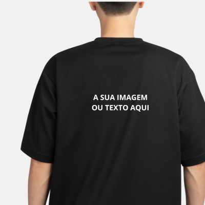T-Shirt&#x20;100&#x25;&#x20;Algod&#x00E3;o&#x20;para&#x20;Homem&#x20;-&#x20;Personalize&#x20;com&#x20;imagem&#x20;e&#x20;texto