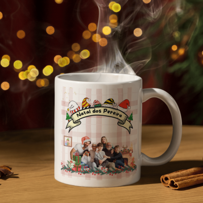 Caneca&#x20;de&#x20;Natal&#x20;Personalizada&#x20;com&#x20;Fotografia&#x20;e&#x20;Nomes&#x20;da&#x20;Fam&#x00ED;lia