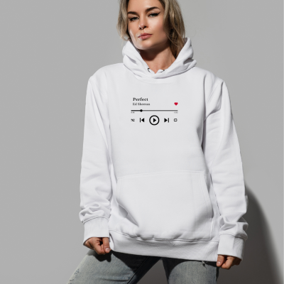 Sweat&#x20;Branca&#x20;Personalizada&#x20;com&#x20;M&#x00FA;sica&#x20;&#x7C;&#x20;Com&#x20;ou&#x20;Sem&#x20;Capuz