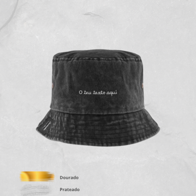 Chapéu Bucket 100% Personalizado - a tua frase